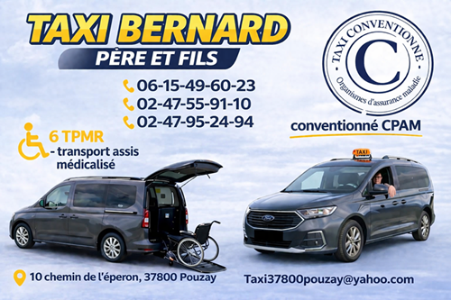 Taxi bernard à Pouzay